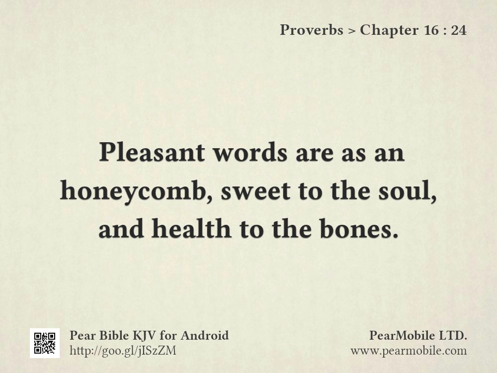 Proverbs, Chapter 16:24